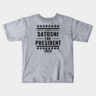 Satoshi for President Kids T-Shirt